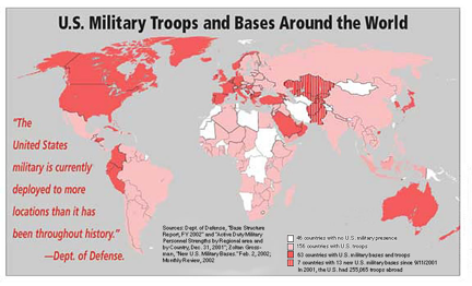 U.S. Military Troops and Bases Around the World Mow5